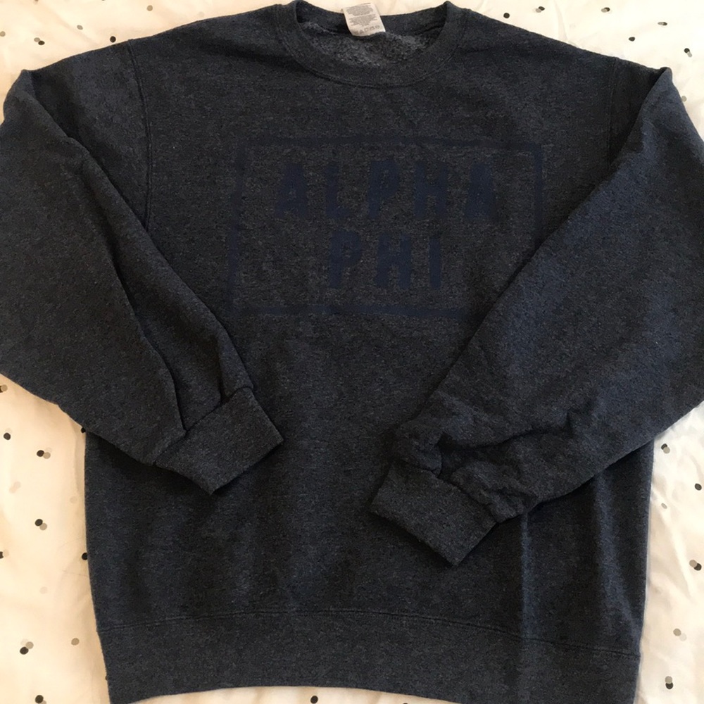 Alpha Phi Crew Neck Hoodie